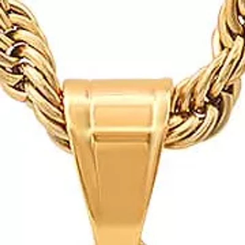 Lab Created Men's stainless steel tortoise and simulated diamonds round Lion head pendant with greek key accents