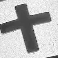 Men's two tone black ip and stainless steel "Jesus" words accented band ring