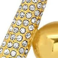 Lab Created Men's stainless steel and simulated diamonds baseball bat pendant