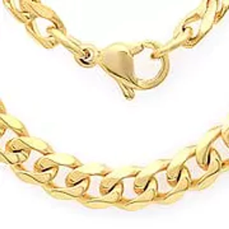 Men's stainless steel cuban chain necklace