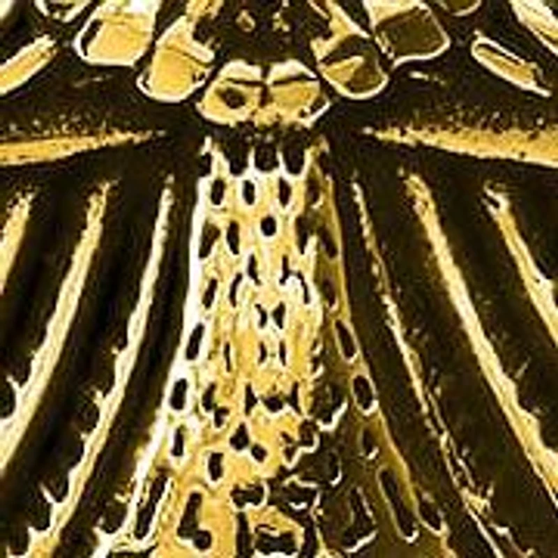 Men's 18k gold plated stainless steel double row wheat chain eagle wings bracelet