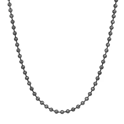 Men's 18k gold plated stainless steel ball chain necklace