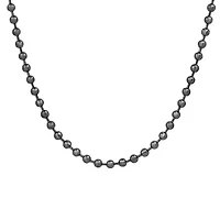 Men's 18k gold plated stainless steel ball chain necklace
