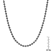 Men's 18k gold plated stainless steel ball chain necklace
