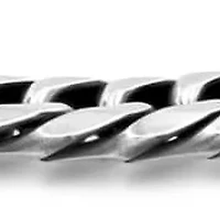 Men's stainless steel cuban link chain bracelet