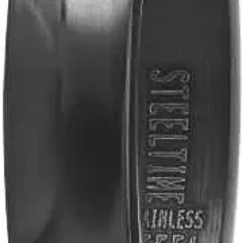 Men's black ip stainless steel huggie earrings