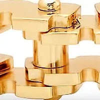 Men's 18k gold plated stainless steel bicycle chain link bracelet