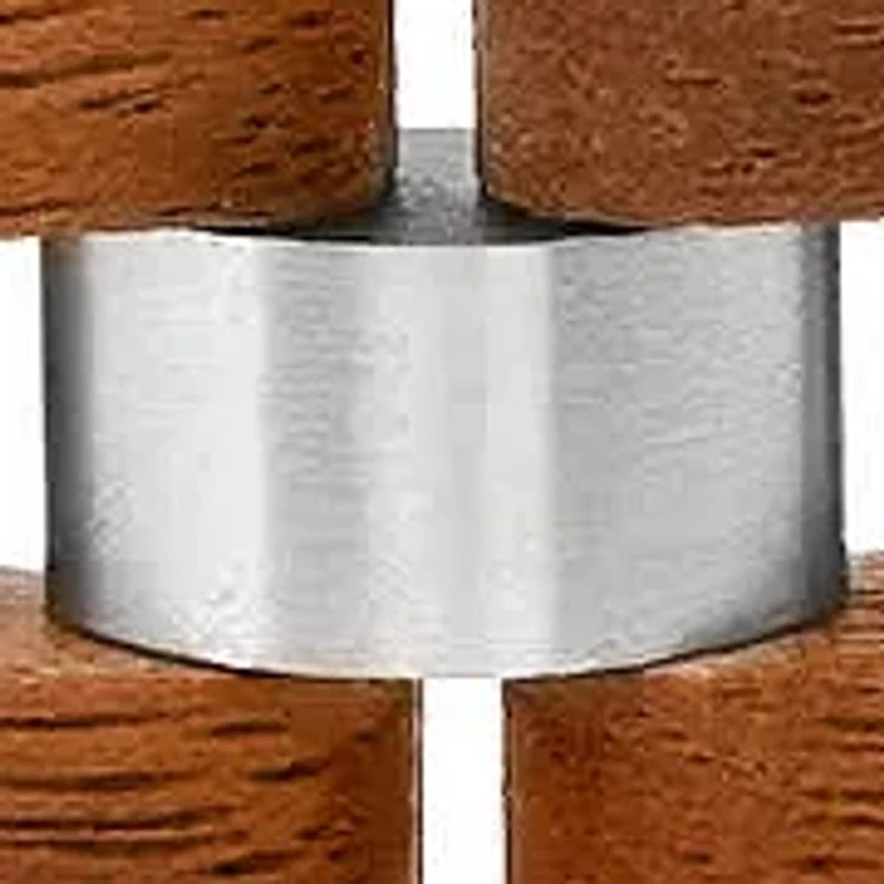 Men's stainless steel and wood thick link bracelet