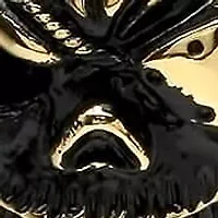 Men's 18k gold plated stainless steel skull with beret and eyepatch pendant