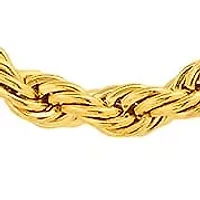 Men's 18k gold plated stainless steel box and rope chain double row necklace