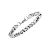 Men's stainless steel wheat chain bracelet