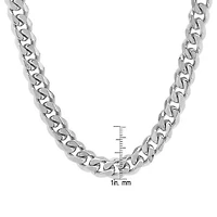 Men's stainless steel heavy thick cuban chain necklace