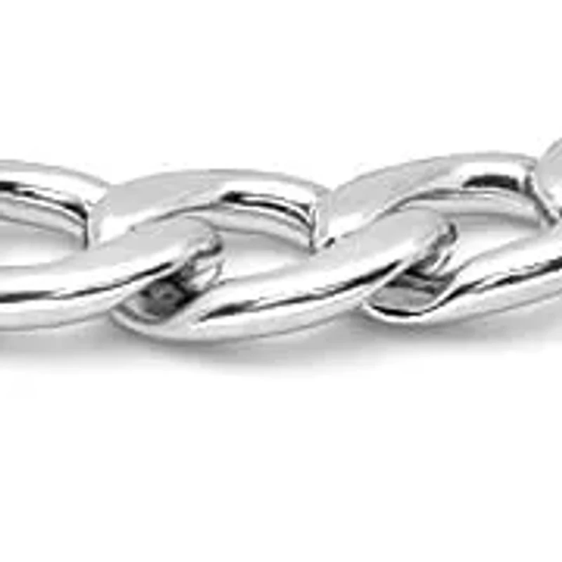 Men's stainless steel bracelet with chain design