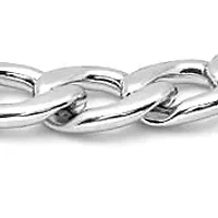Men's stainless steel bracelet with chain design