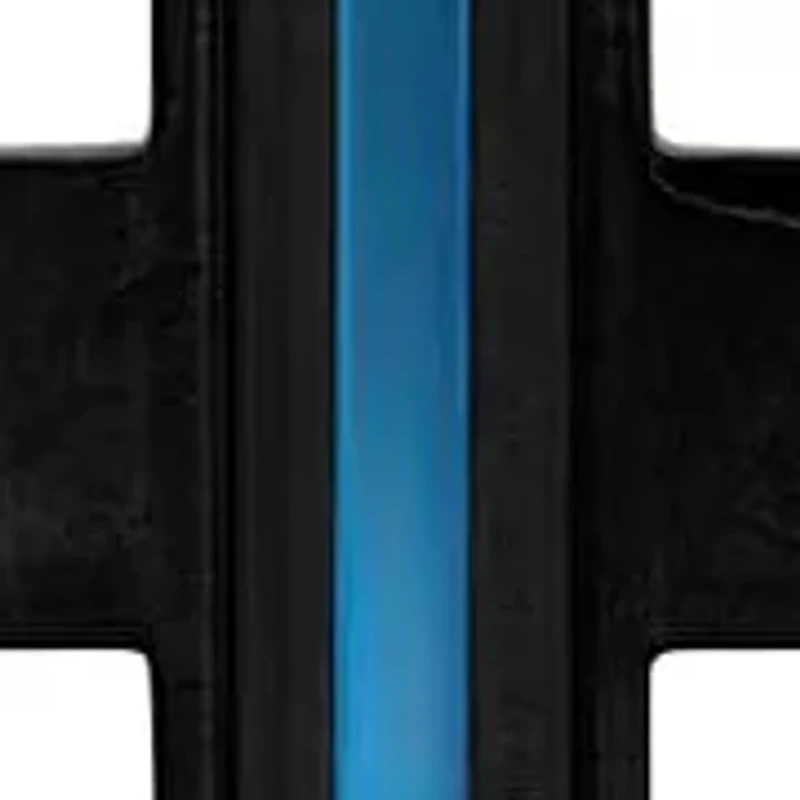 Men's two tone black & blue ip stainless steel cross pendant