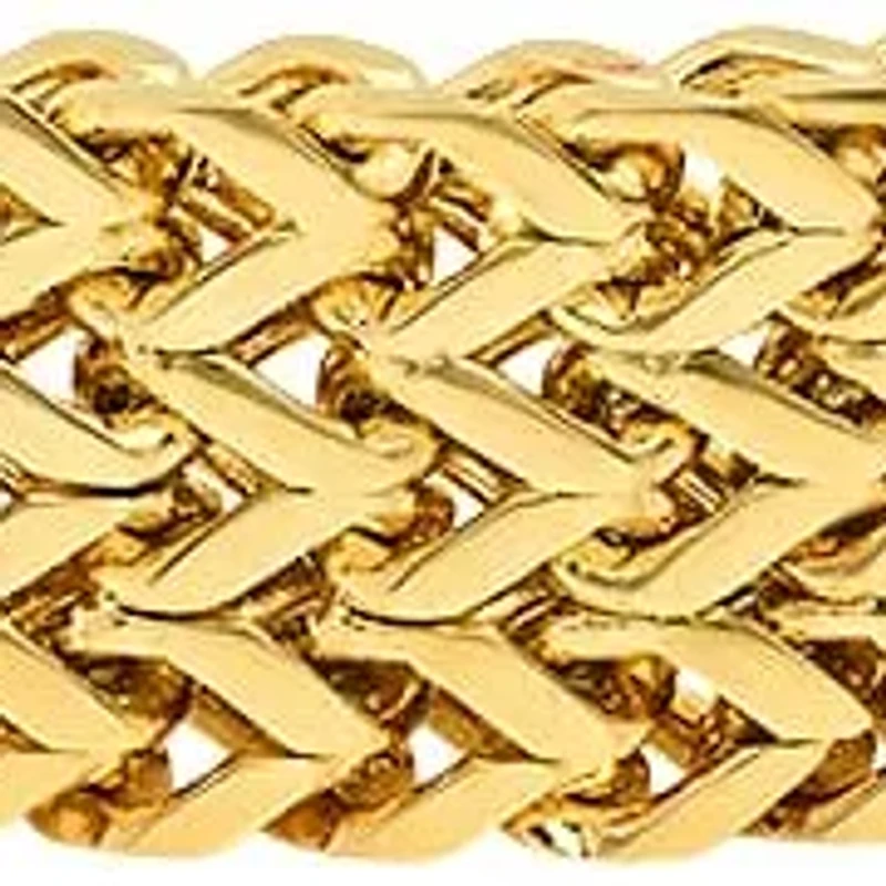 Men's 18k gold plated stainless steel bracelet