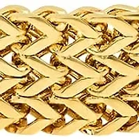 Men's 18k gold plated stainless steel bracelet