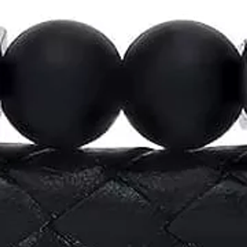 Men's black braided leather/stainless steel and lava beaded double layered bracelet