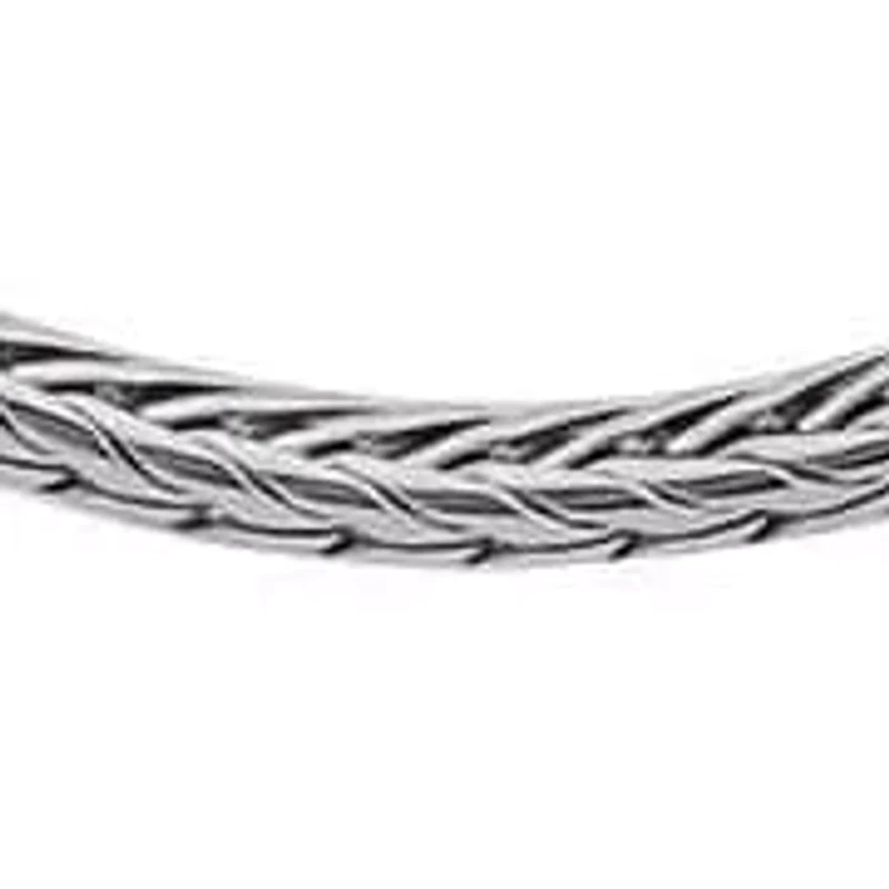 Men's stainles steel wheat chain necklace
