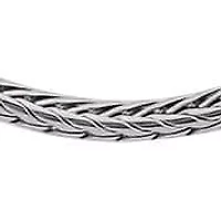 Men's stainles steel wheat chain necklace