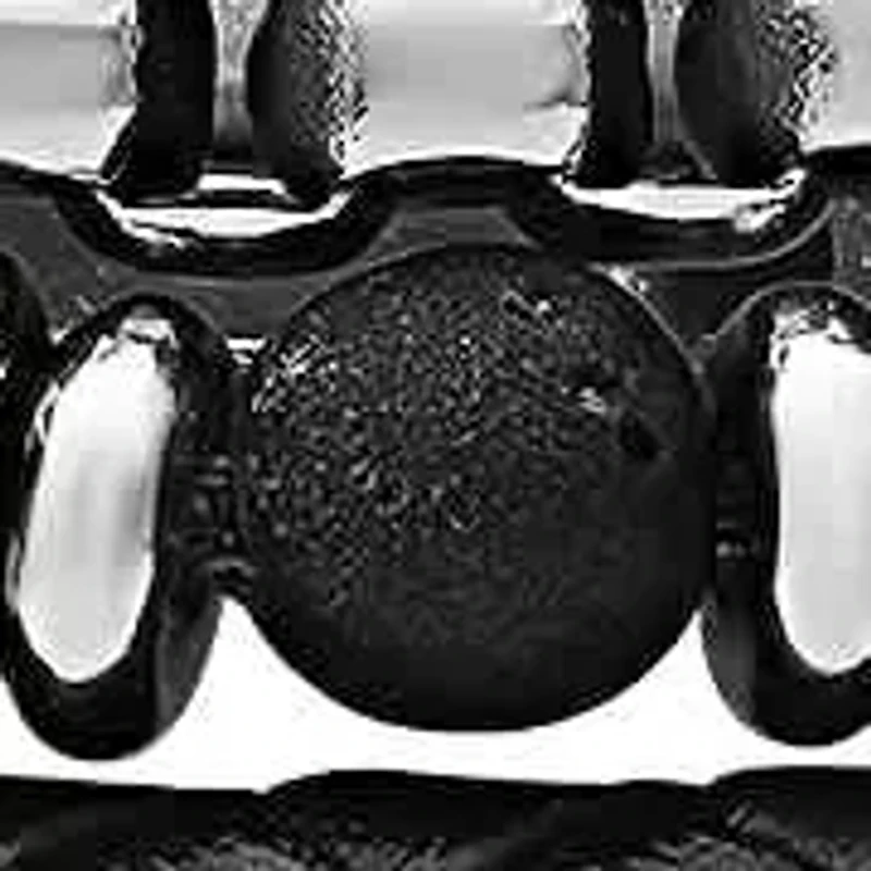Men's black leather, stsainless steel, black lava, hematite beads 3pc bracelets set
