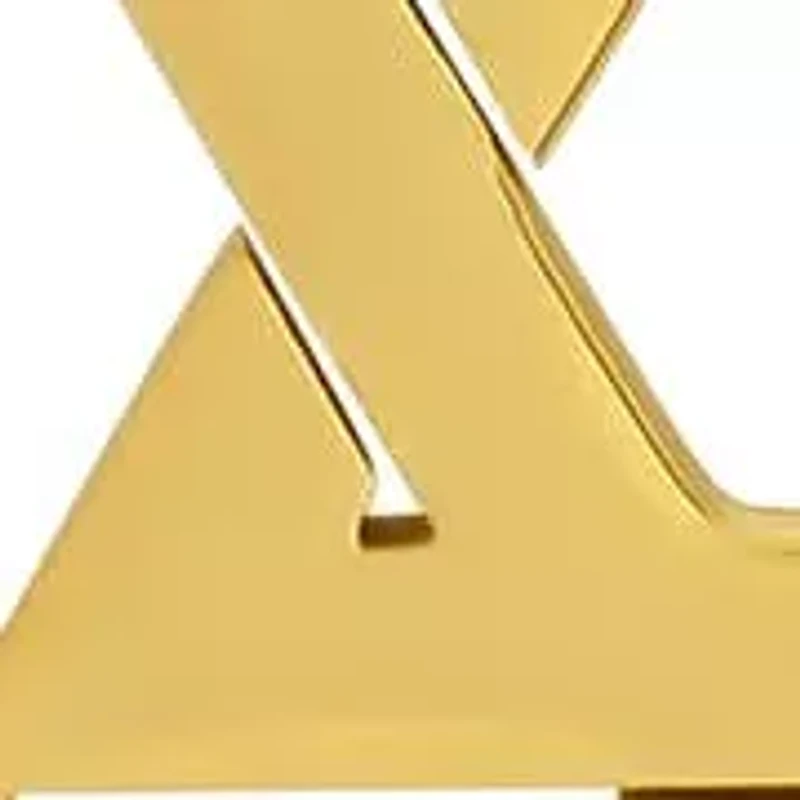 Men's 18k gold plated stainless steel star of David pendant