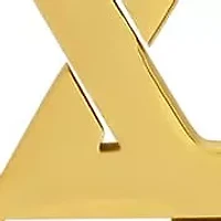 Men's 18k gold plated stainless steel star of David pendant