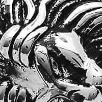 Men's stainless steel tiger end cuff bracelet