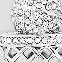 Lab Created Men's stainless steel and simulated diamonds round basketball pendant