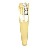 1/4ct. t.w. Diamond  Satin Finish Men's Ring in 10K Yellow Gold