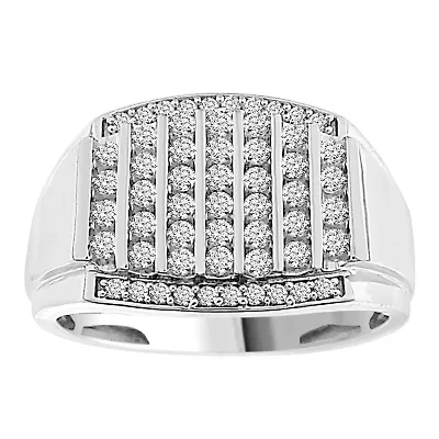 1/2ct. t.w. Diamond Men's Ring in 10K White Gold
