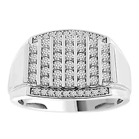 1/2ct. t.w. Diamond Men's Ring in 10K White Gold
