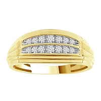 1/4ct. t.w. Diamond Men's Ring in 10K Yellow Gold
