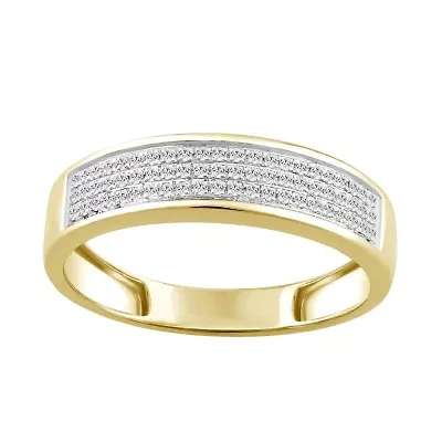 1/5ct. t.w. Diamond Men's Band in 10K Yellow Gold