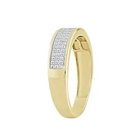 1/5ct. t.w. Diamond Men's Band in 10K Yellow Gold