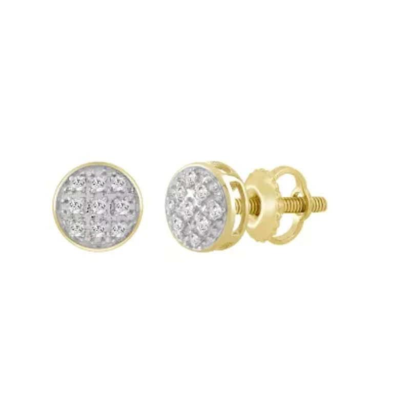 1/20ct. t.w. Diamond Stud Earring in 10K Yellow Gold