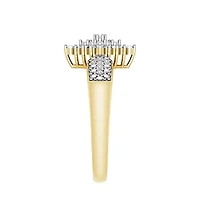 1/5ct. t.w. Diamond Cluster Ladies Ring in 10K Yellow Gold