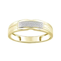 1/20ct. t.w. Diamond Men's Band in 10K Yellow Gold