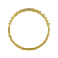 1/20ct. t.w. Diamond Men's Band in 10K Yellow Gold