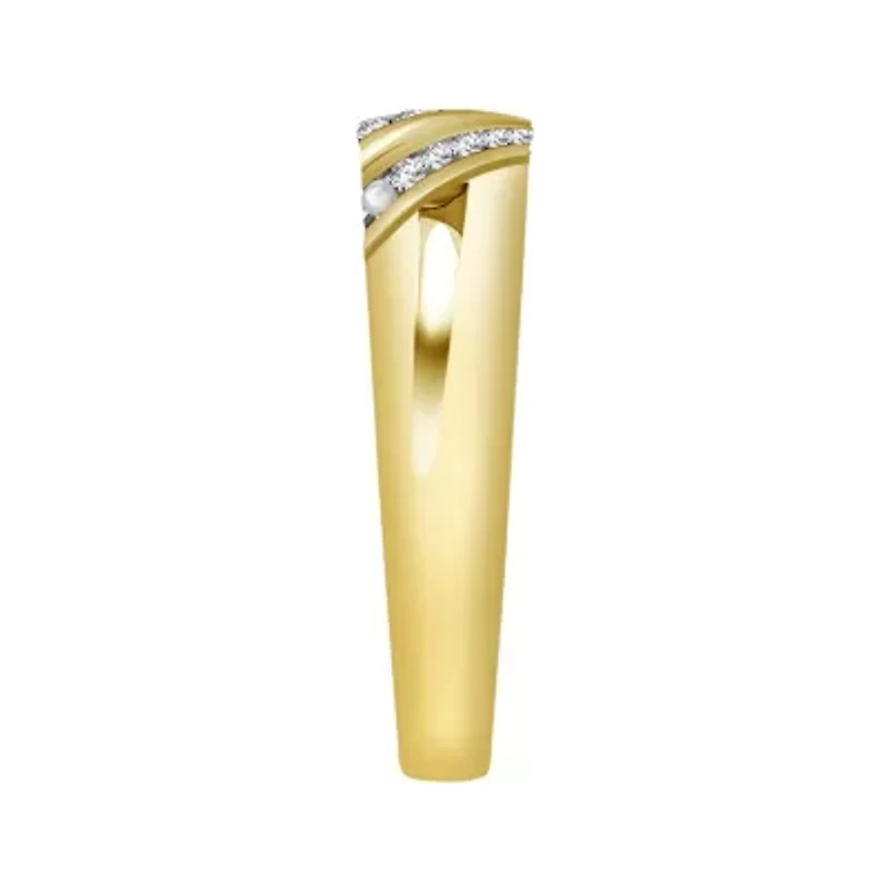 0.03ct. t.w. Diamond Men's Band in 10K Yellow Gold