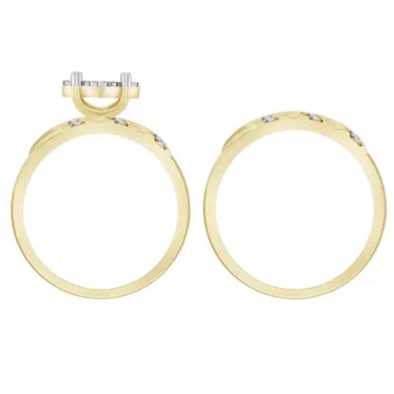 1/10ct. t.w. Diamond Baby Bridal Set in 10K Yellow Gold