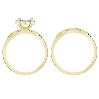 1/10ct. t.w. Diamond Baby Bridal Set in 10K Yellow Gold