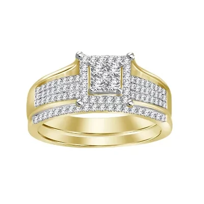 1/3ct. t.w. Diamond Bridal Set in 10K Yellow Gold