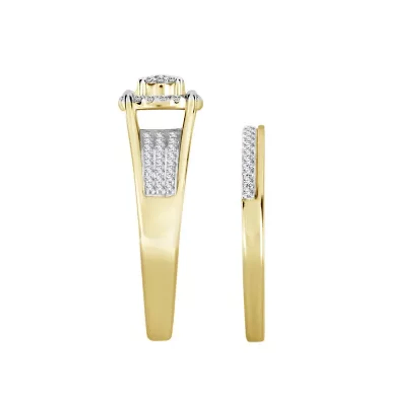1/3ct. t.w. Diamond Bridal Set in 10K Yellow Gold