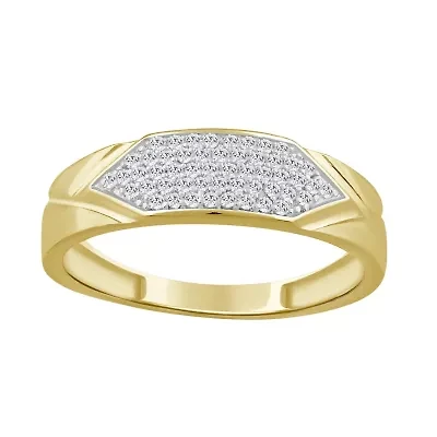 1/5ct. t.w. Diamond Men's Band in 10K Yellow Gold