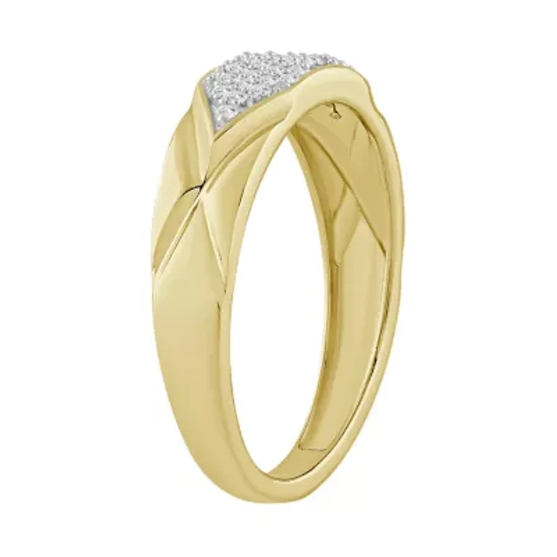 1/5ct. t.w. Diamond Men's Band in 10K Yellow Gold
