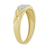 1/5ct. t.w. Diamond Men's Band in 10K Yellow Gold