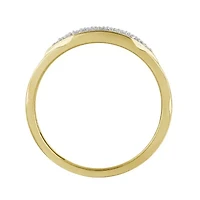 1/5ct. t.w. Diamond Men's Band in 10K Yellow Gold