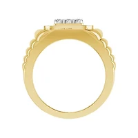 1/2ct. t.w. Diamond Miracle Set Men's Ring in 10K Yellow Gold
