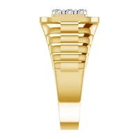 1/2ct. t.w. Diamond Miracle Set Men's Ring in 10K Yellow Gold